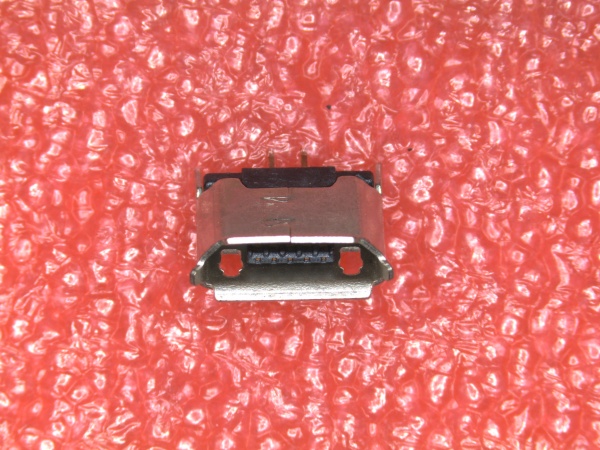 Micro USB type AB Female 180° DIP 5Pin