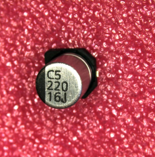 220µF 16V SMD Alu Elektrolit Kondensator