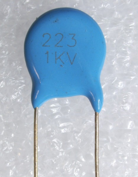 22nf (0,022µF) 1KV Keramik-Hochspannungs-Scheibenkondensator