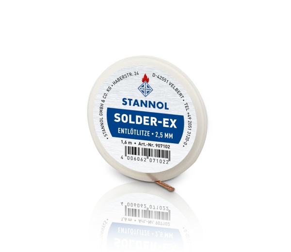 Stannol SOLDER-EX Entlötlitze 2,5mm 1,6m